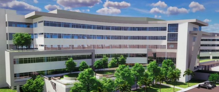 Architect's Rendering Of UF Health's Medical Tower In Northeast Florida 760x320