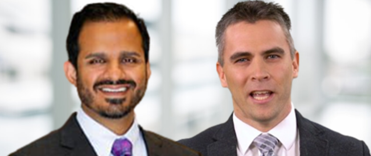 Neurosurgeon Ravi Gandhi, MD and urologist Javier Miller, MD 760x320