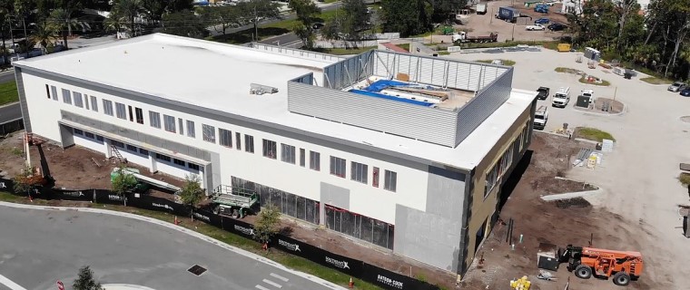 The Southeast Orthopedic Specialists clinic under construction at 45 Groover Loop in St. Augustine_Photo Credit Jax Daily Record 760x320