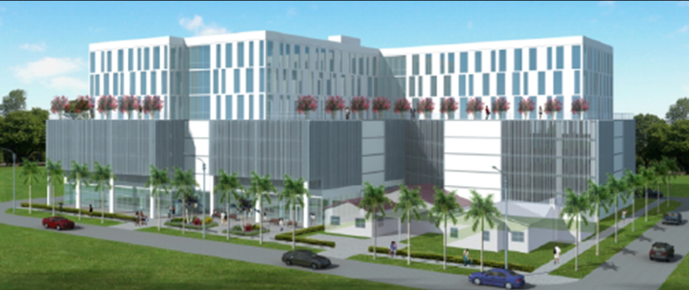 Rendering of MOB Development at 302 to 400 S.E in Hallandale 760x320