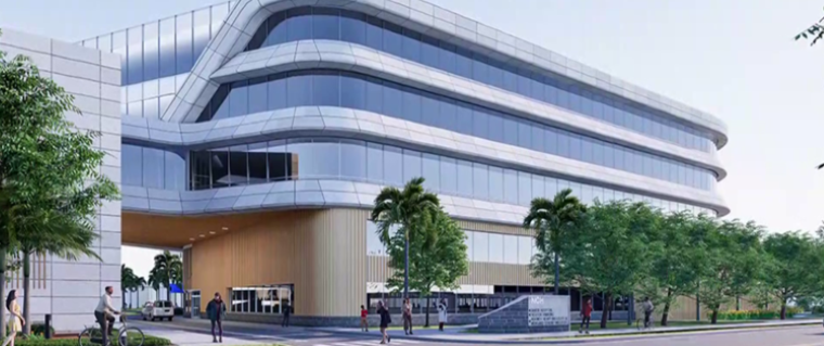 Rendering of the R.M. Schulze Family Heart and Stroke Critical Care Center
