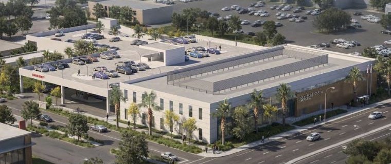 Rendering of Holy Cross Hospital Expansion at 200 E. Sunrise Boulevard_Original Image Credit Breitner Architects 760x320